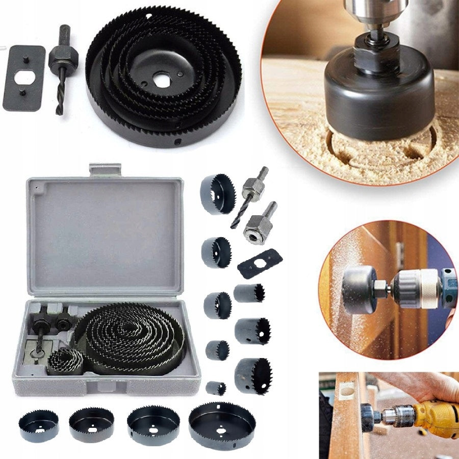 SET OF FORAMINIFERA 16 pieces 19-127 mm FORAMINIFERA FOR WOOD CUTTERS FORAMINIFERA
