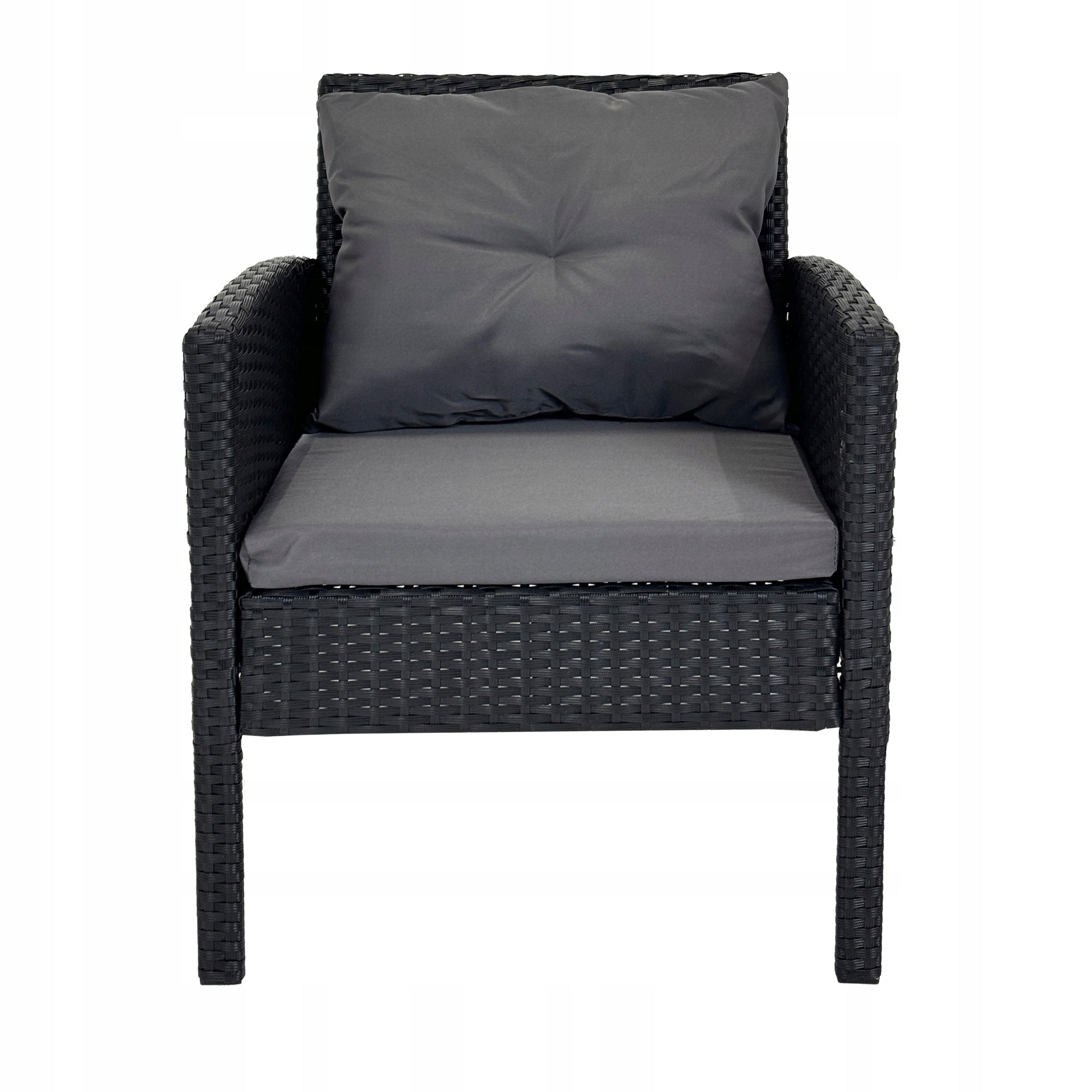 SET OF FURNITURE FOR THE GARDEN DINNER 7 PEOPLE CAPRI PRO RATTAN BLACK Number of people 7