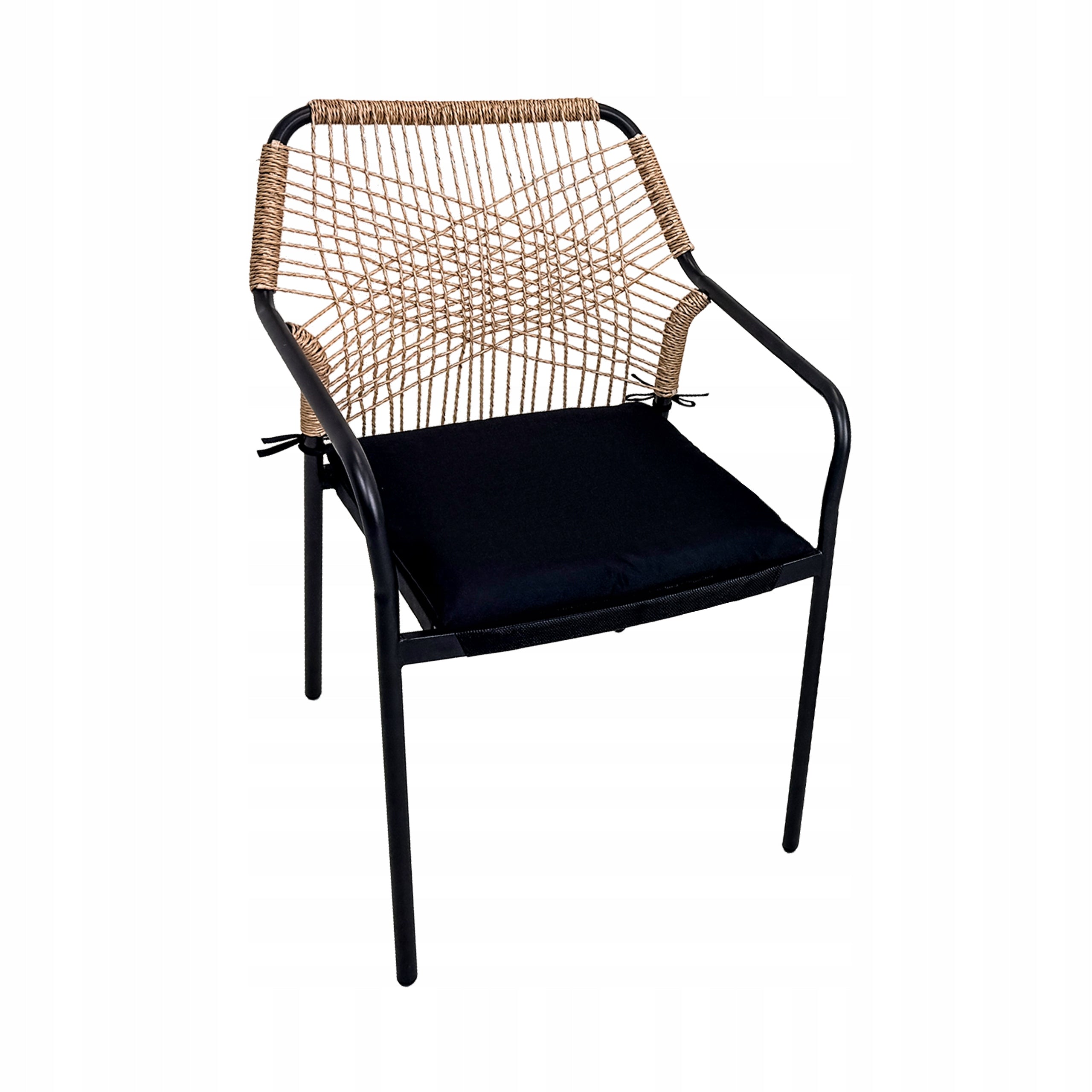 SET OF GARDEN FURNITURE FOR TERRACE BALCONY RATTAN TEMPERED GLASS SOHO Number of people 2