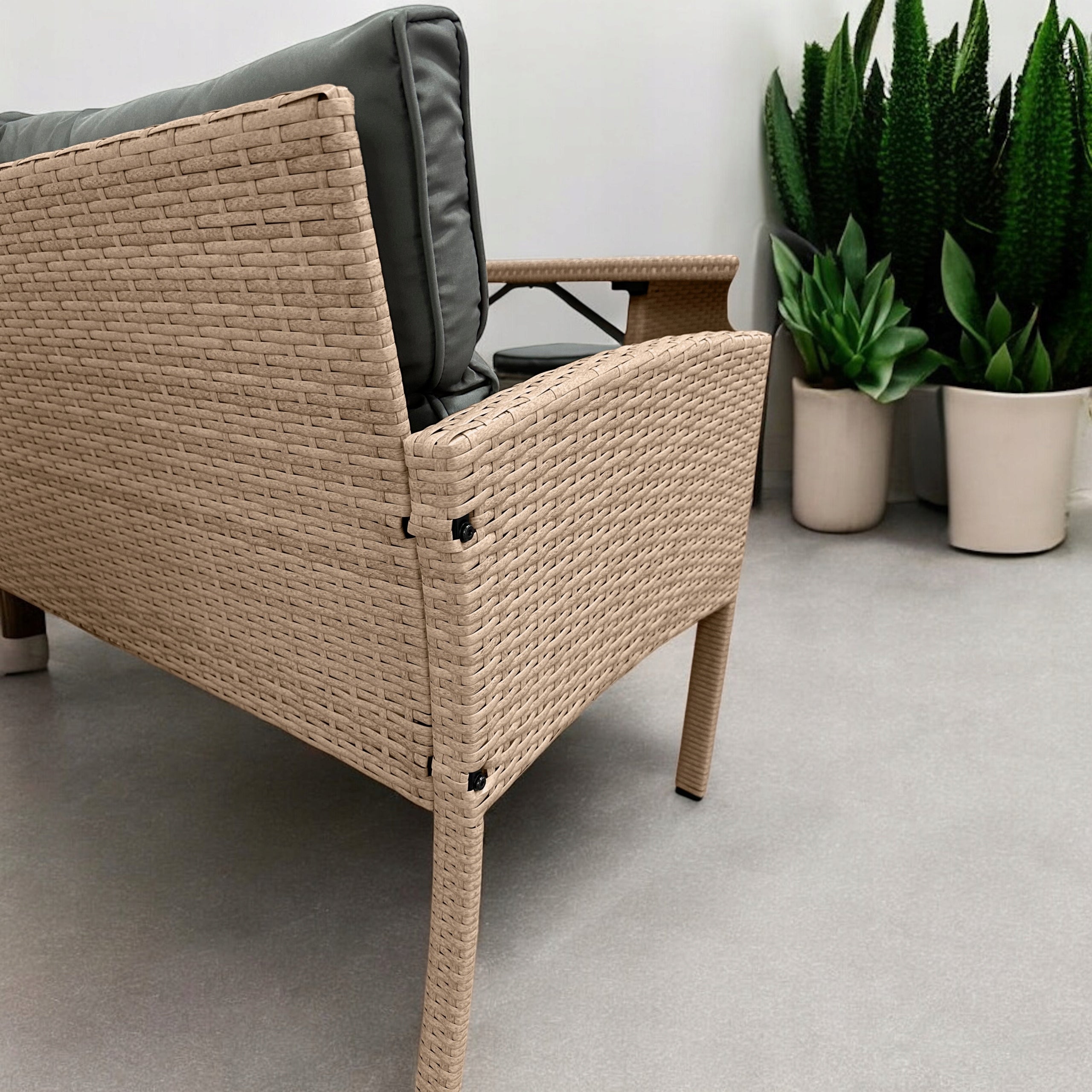SET OF GARDEN FURNITURE MTG SFS078 GARDEN RATTAN NATURAL Manufacturer MTG Trade Group