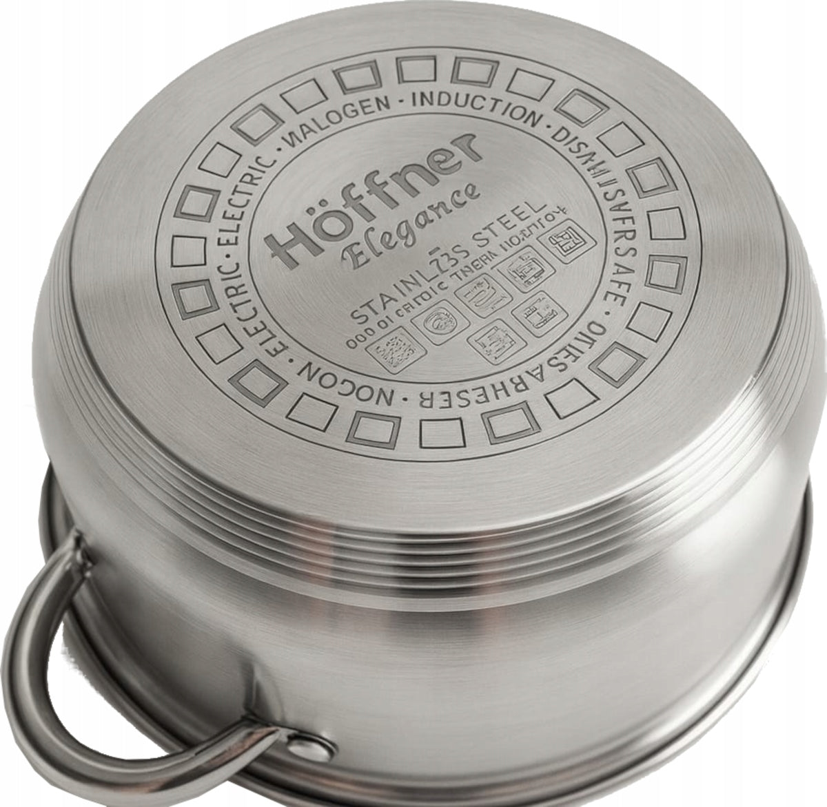 SET OF GAS POTS STAINLESS STEEL POTS SET OF 6 ELE Number of items in the set 6