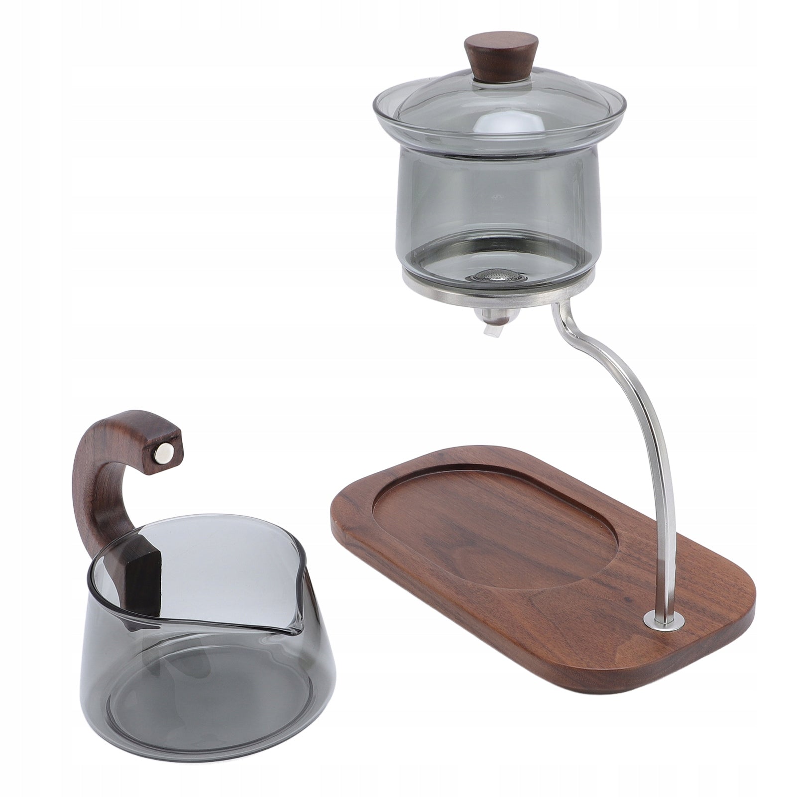 SET OF GLASS TEA WITH LID AND MAGNETIC STAND FILTER 69 Expiration date not specified