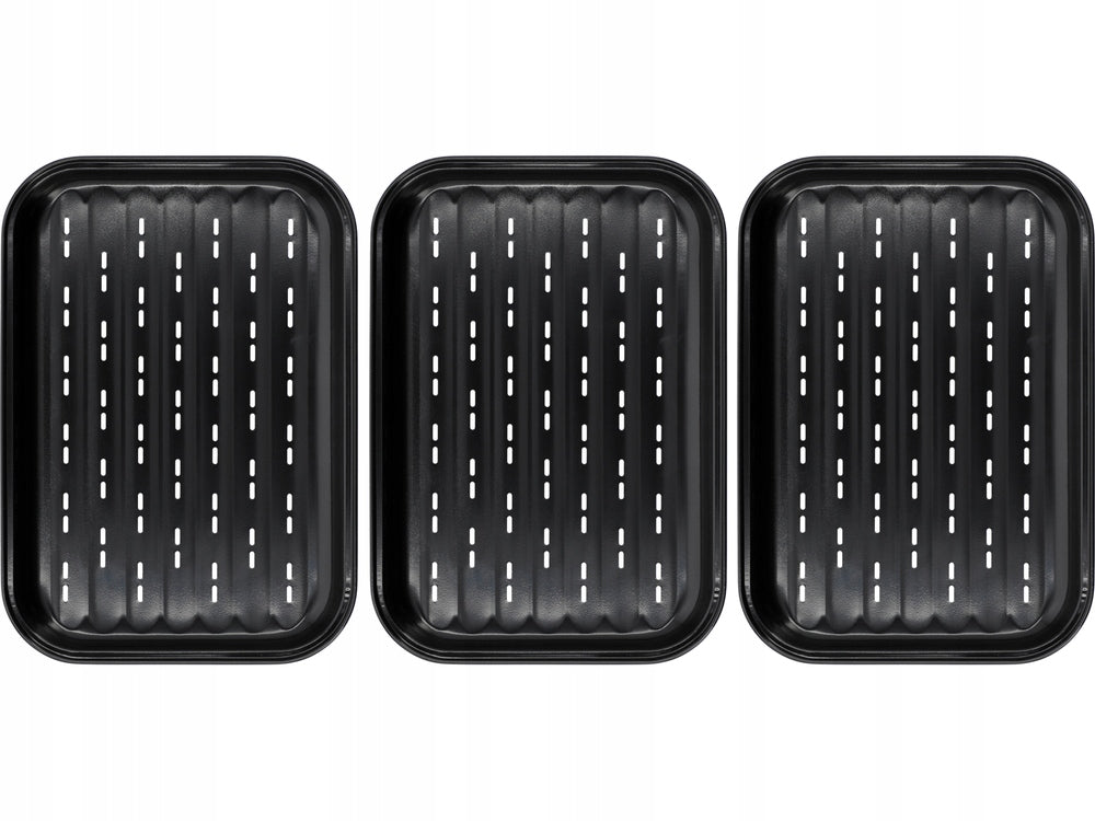 SET OF GRILL TRAYS STEEL 3 PIECES NON-STICK W-99851 LUND