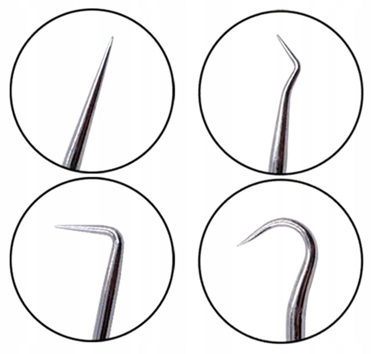 SET OF HAND HOOKS WITH HANDLE HOOKS HARDENED TIPS x4 Brand Aptel