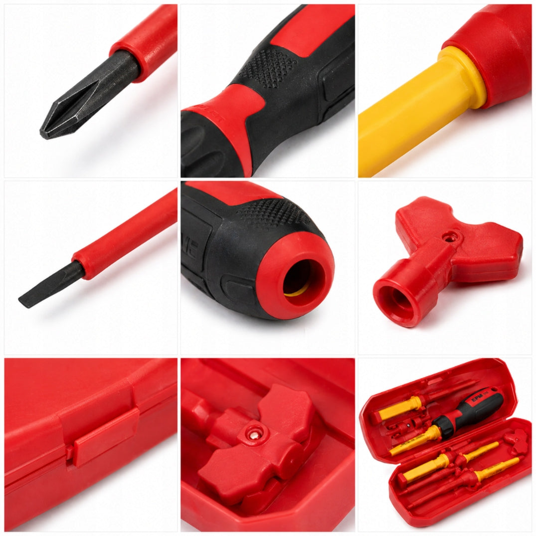 SET OF INSULATED SCREWDRIVERS VDE 8PCS CASSETTE E-400-0411 EPM Manufacturer code E-400-0411