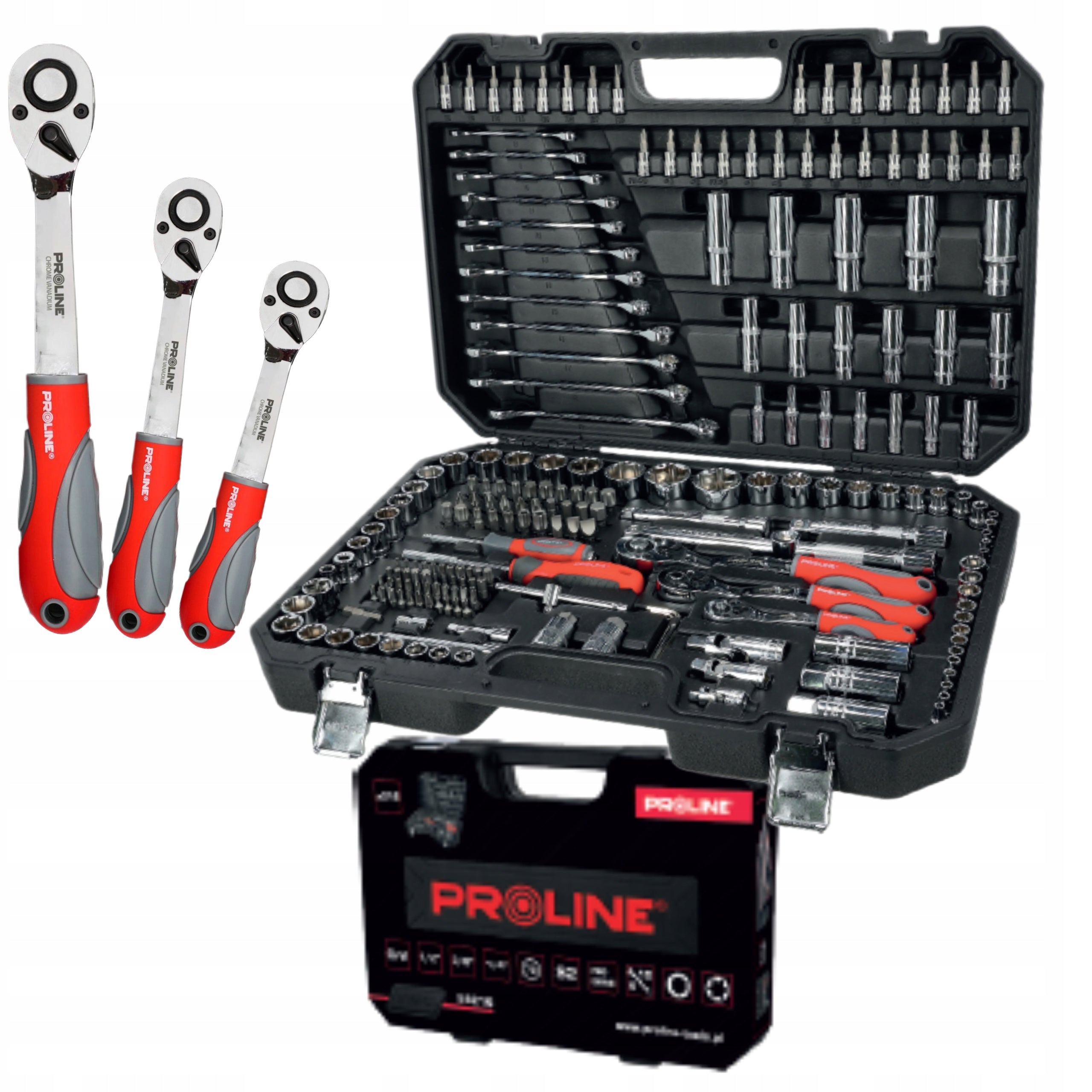 SET OF KEYS NAS 1/2" 1/4" 3/8" TORX BITS CAPS CrV 216el 58216 PROLINE