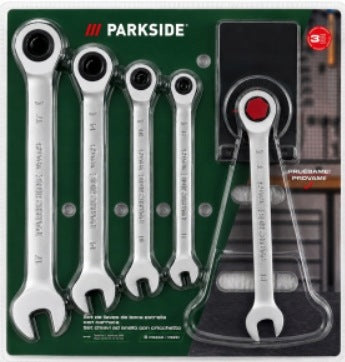 SET OF KEYS PARKSIDE RATCHET WRENCHES 5 PIECES 8/10/13/14/17
