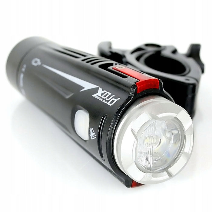 SET OF LED BICYCLE LAMPS PROX 880Lm + 50 Lm USB Color black