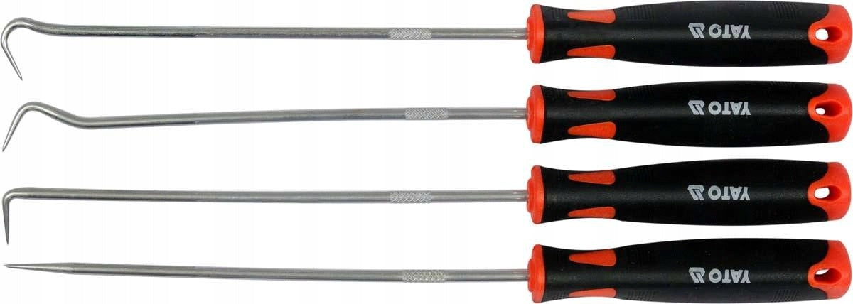 SET OF LONG HOOK HOOKS WITH HANDLE 4 el. Brand Yato