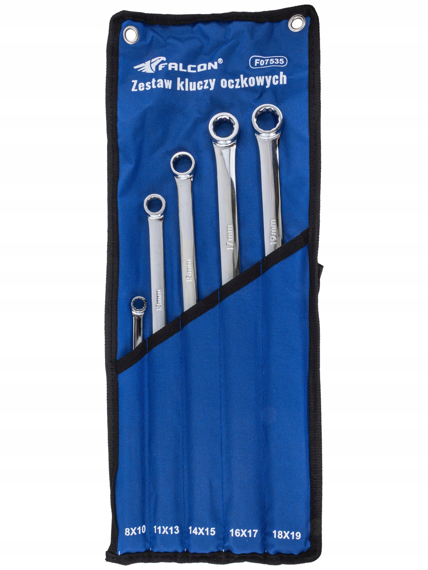 SET OF LONG STRAIGHT EYE WRENCHES FOR TENSIONERS 8-19 MM CR-V 5 EL. Brand Falcon