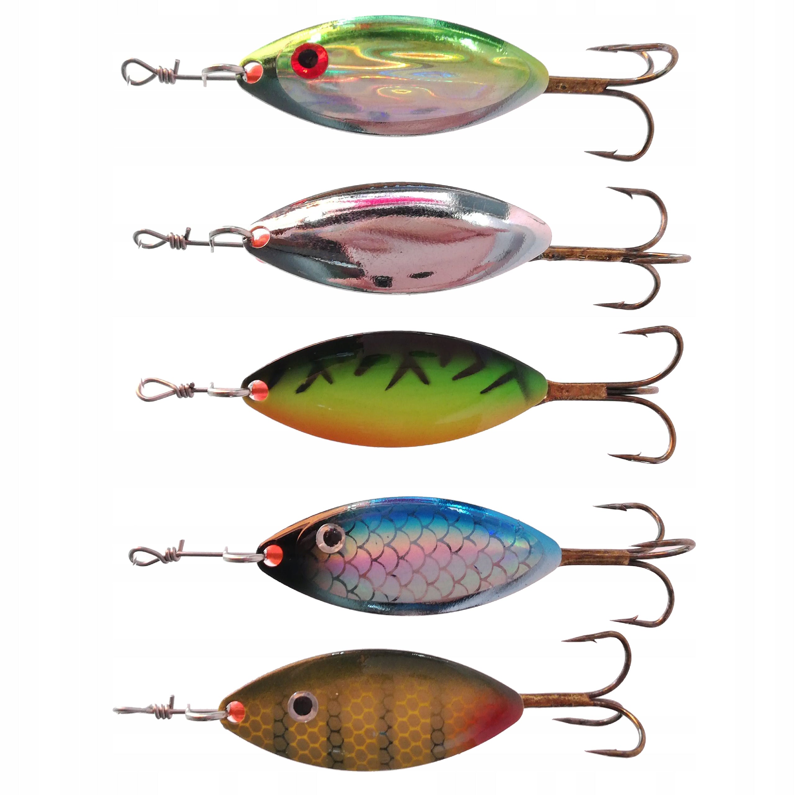 SET OF LURES FOR PIKE RUBBER SHEET STEEL 22E HOKKAIDO Brand Hokkaido