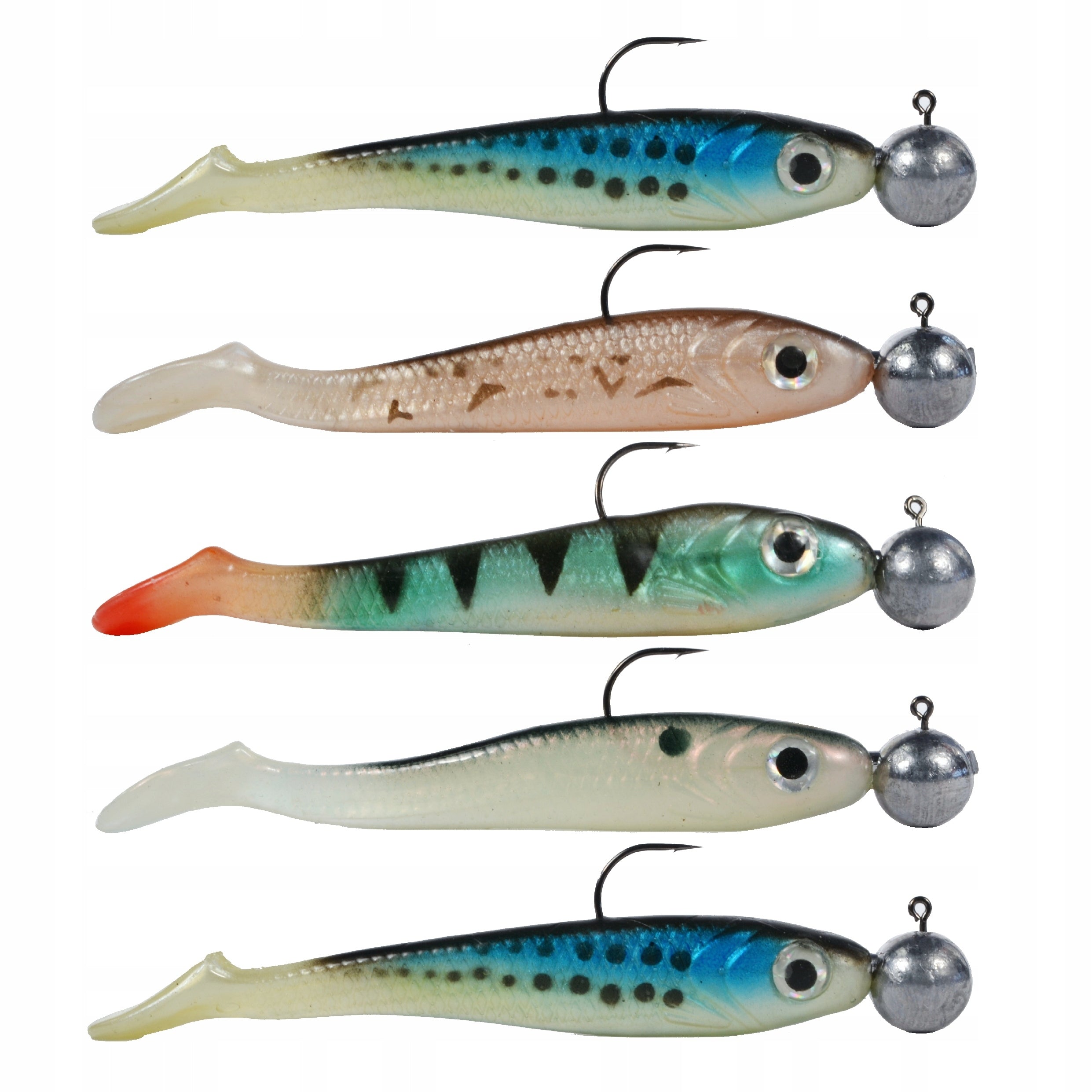 SET OF LURES FOR PIKE RUBBER SHEET STEEL 22E HOKKAIDO Manufacturer code ZESTAW19