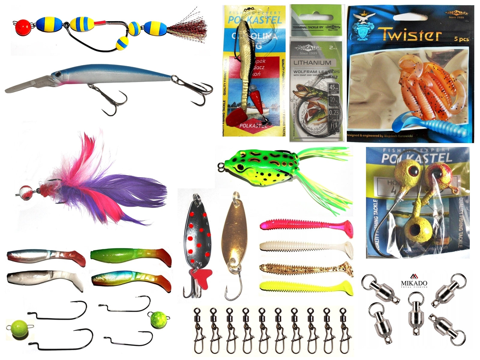 SET OF LURES FOR PREDATOR - PIRANHA SPIN.