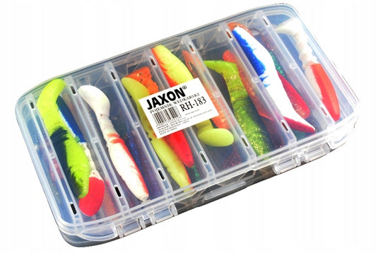 SET OF LURES RANGE + BOX JAXON 54 elements ! Length 20 cm