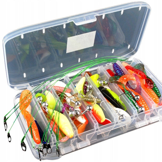 SET OF LURES RANGE + BOX JAXON 54 elements !