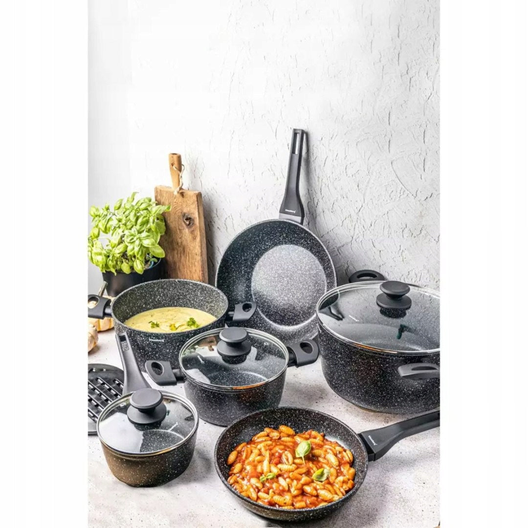 SET OF MARBLE POTS 2x PAN Rondel POTS Large SET KLAUSBERG Manufacturer code KB-7659