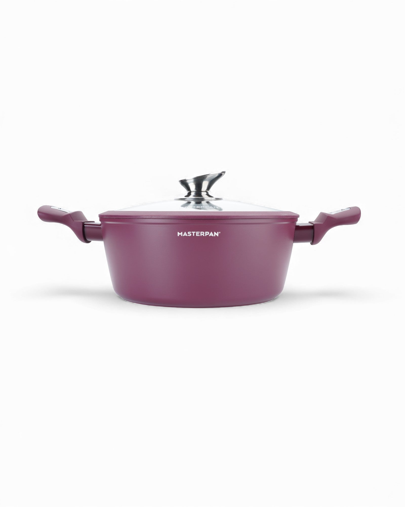SET OF MARBLED POTS 15EL. GRANITE COATING | INDUCTION GAS BURGUNDY Packaging status original
