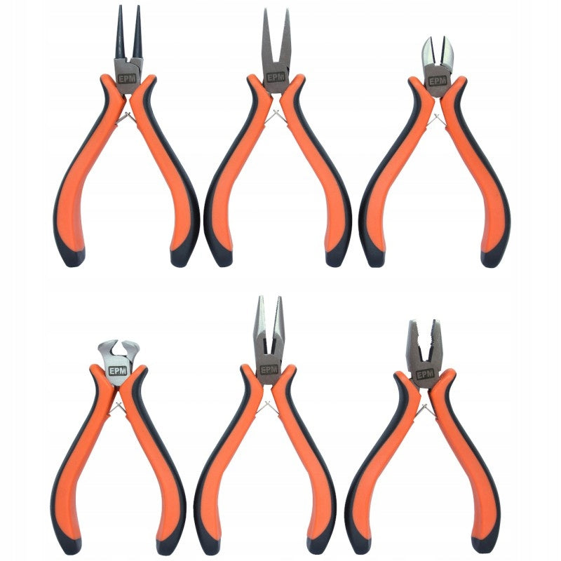 SET OF MINI PLIERS 6 PIECES CRV SCORPIO - E-400-0040