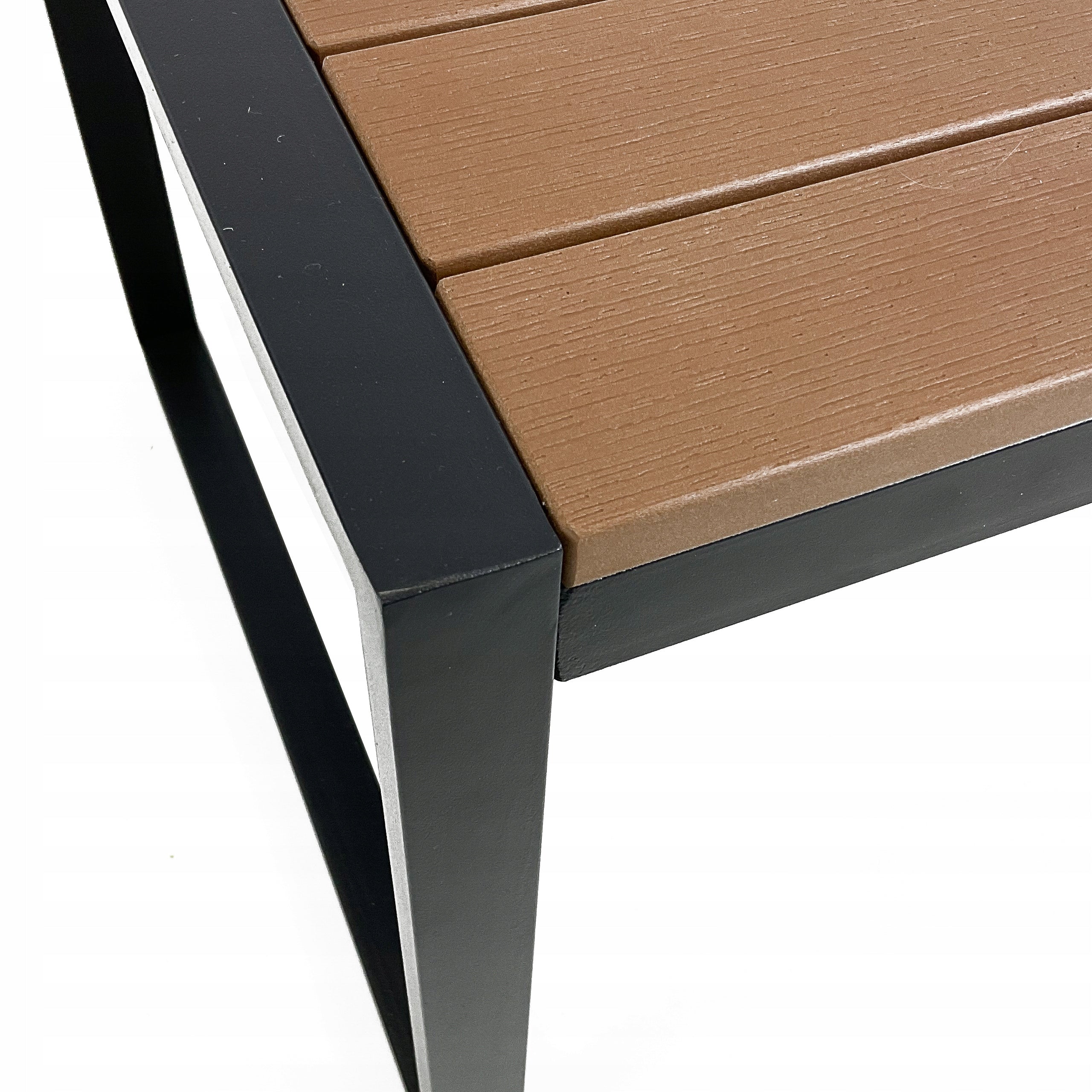 SET OF MODULAR GARDEN FURNITURE SOFA ARMCHAIR TABLE FOR TERRACE CUBA BLACK Set contents armchair bench table end table