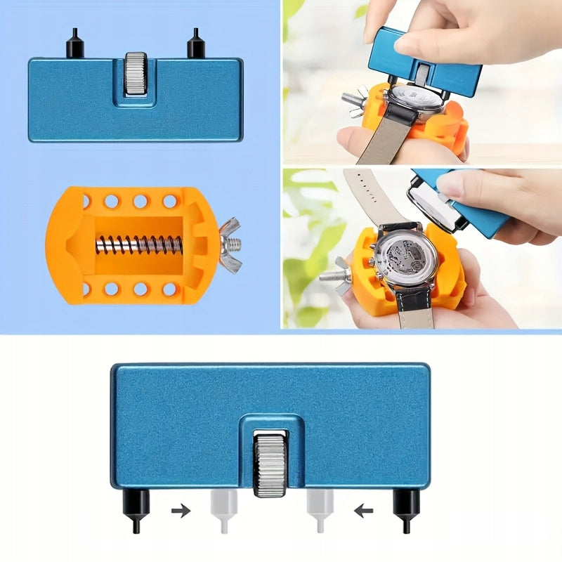 SET OF MULTIFUNCTION WATCH TOOLS + PRESS WATCHMAKING PRESS Brand no brand