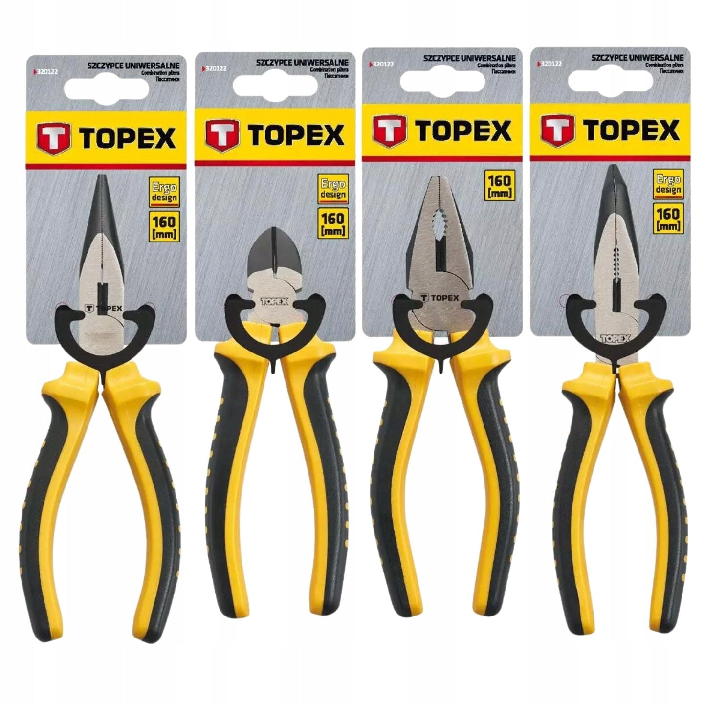 SET OF PLIERS 160 MM TOPEX
