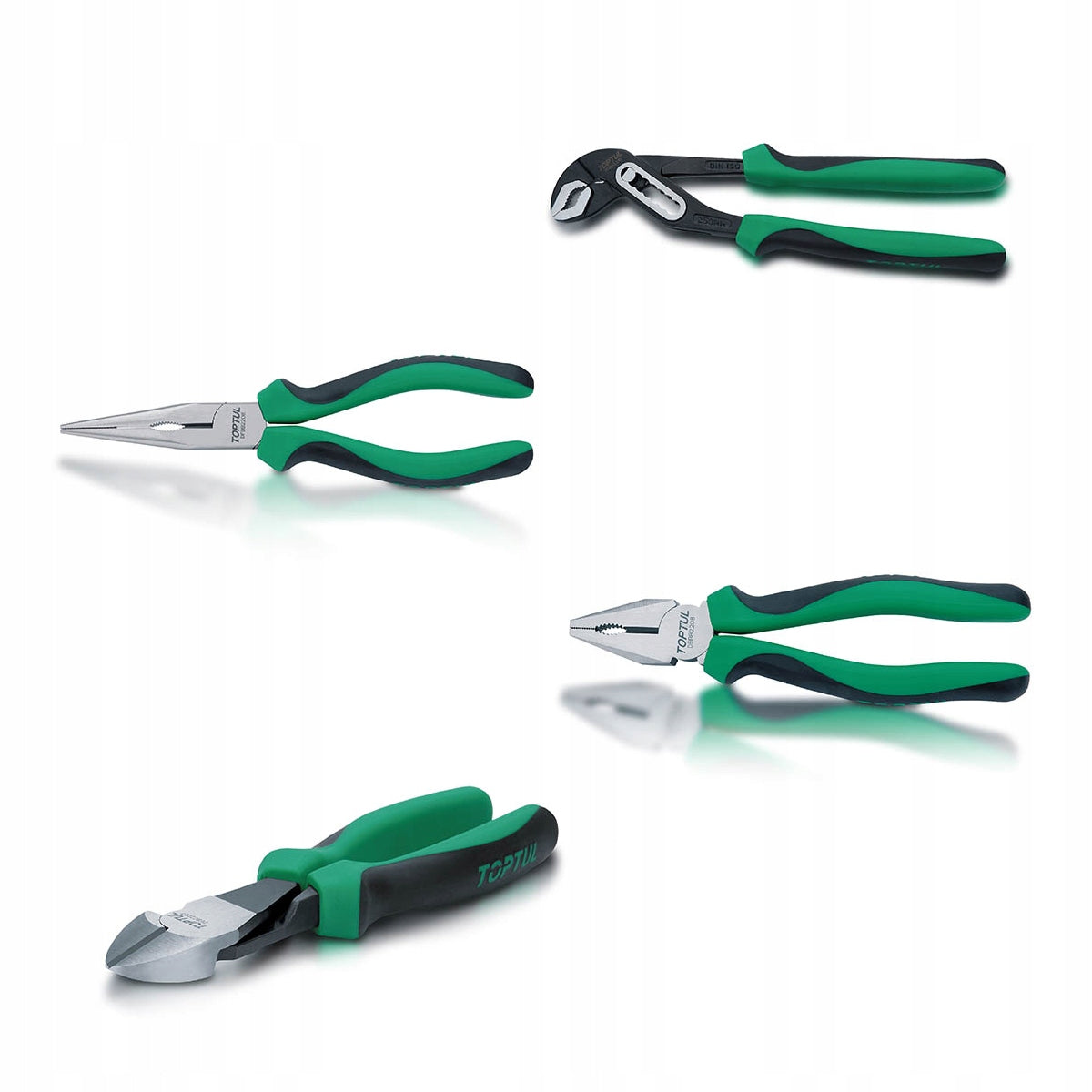 SET OF PLIERS ADJUSTABLE PLIERS UNIVERSAL CLIPPERS 4EL TOPTUL