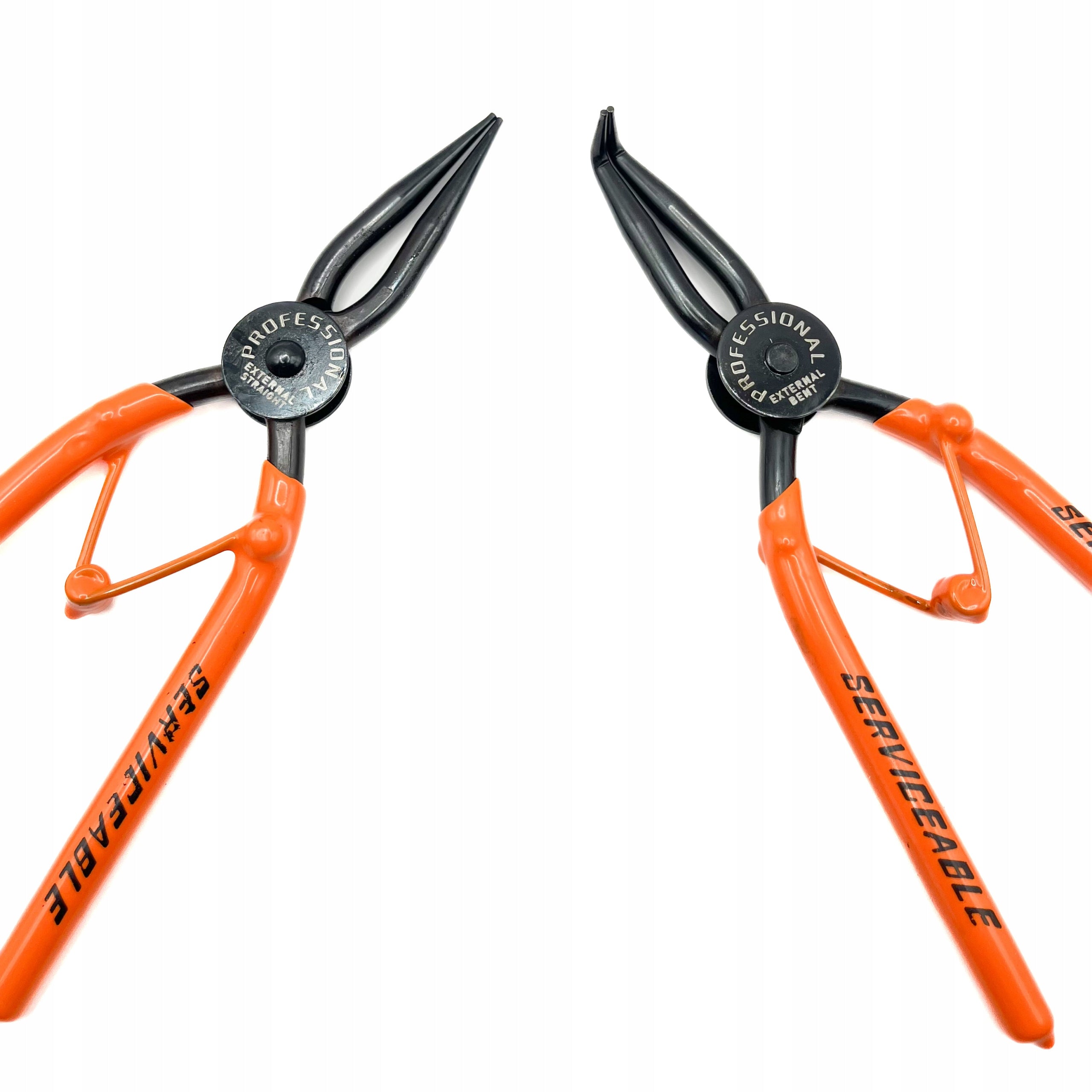 SET OF PLIERS FOR RINGS TYPE SEGER / SEEGER 4PCS. 180MM Additional information hardened jaws