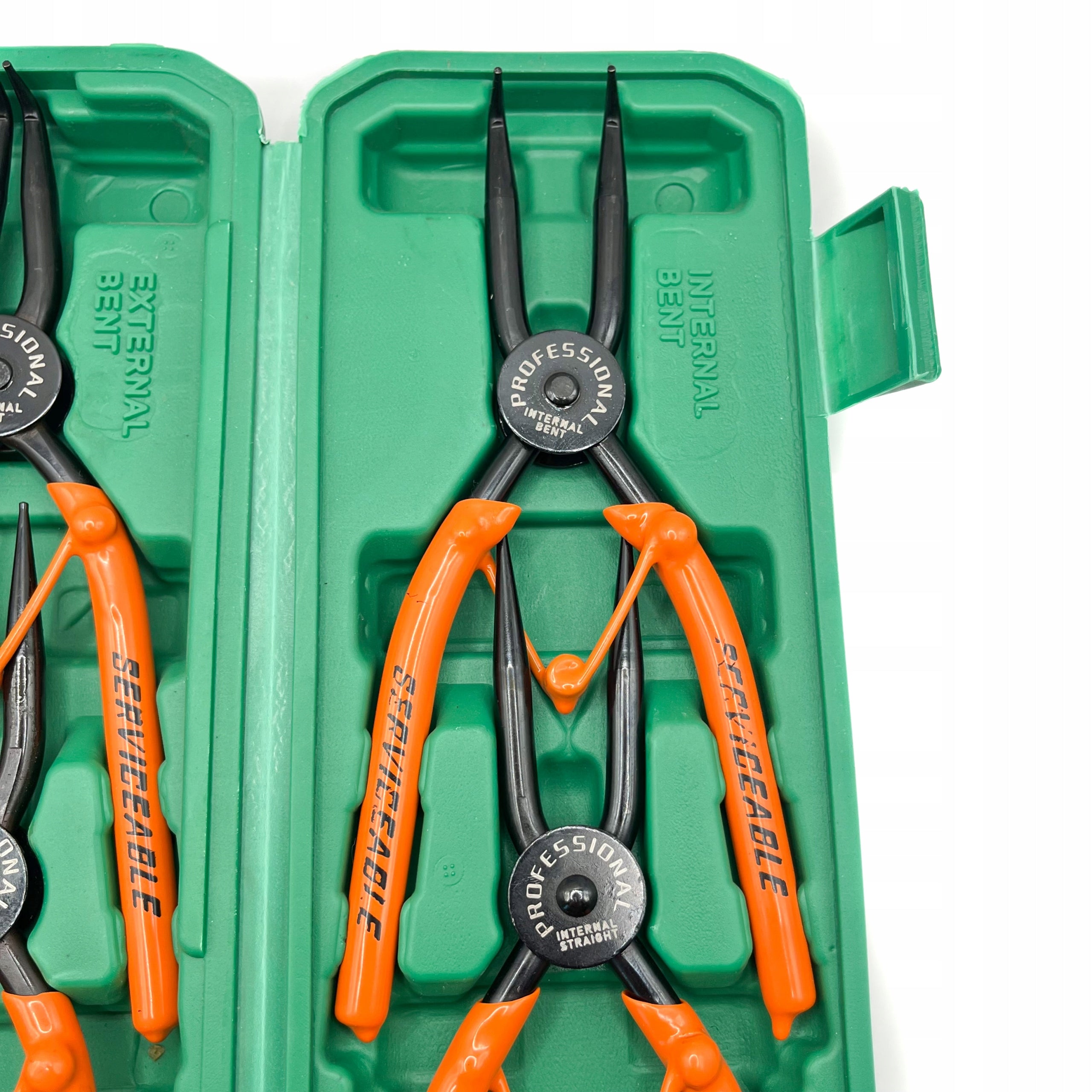 SET OF PLIERS FOR RINGS TYPE SEGER / SEEGER 4PCS. 180MM Brand no brand