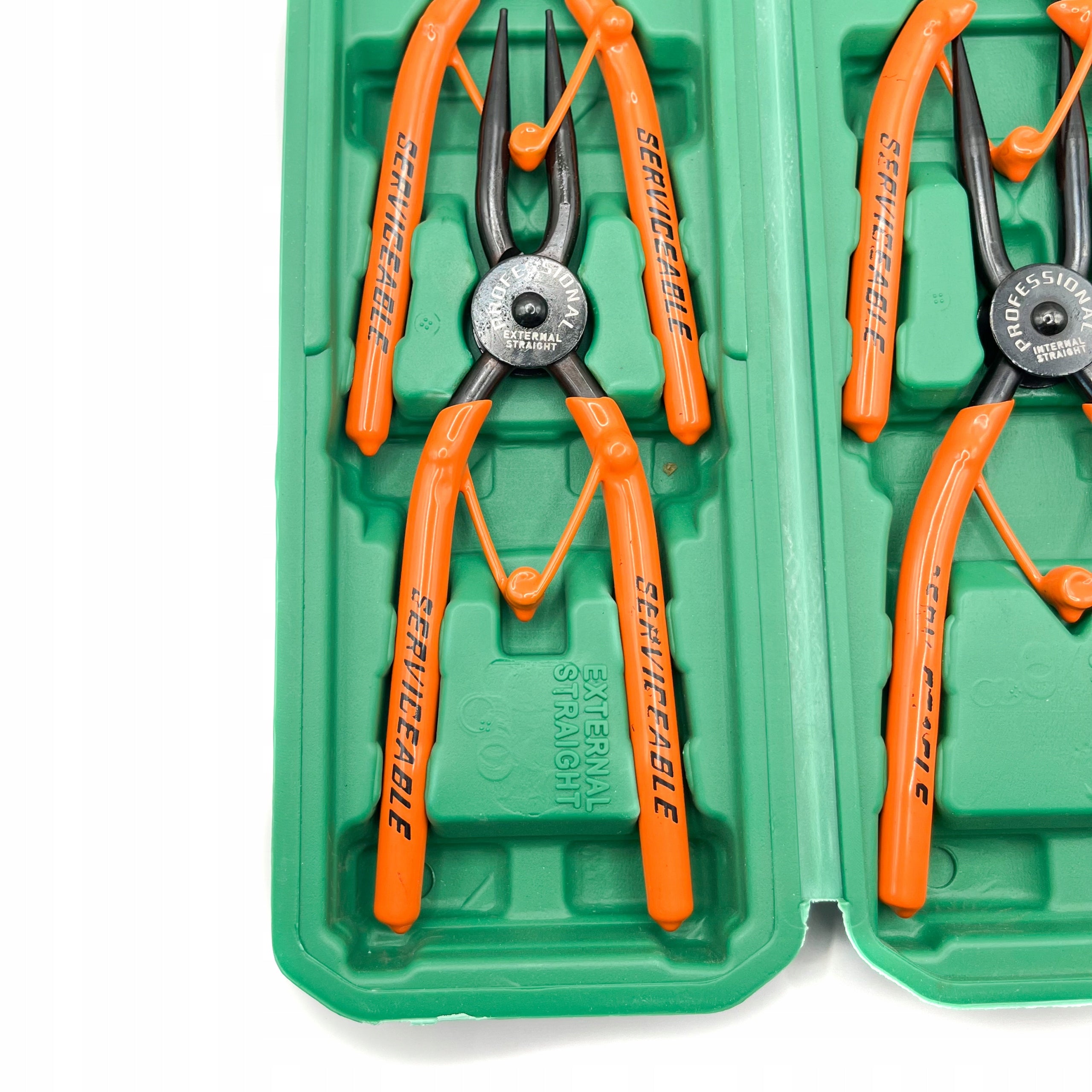 SET OF PLIERS FOR RINGS TYPE SEGER / SEEGER 4PCS. 180MM Manufacturer code KM24015
