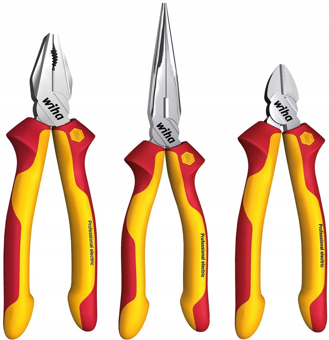 SET OF PLIERS PROFESIONAL ELECTRIC VDE 3 PIECES / ORIGINAL WIHA 26852