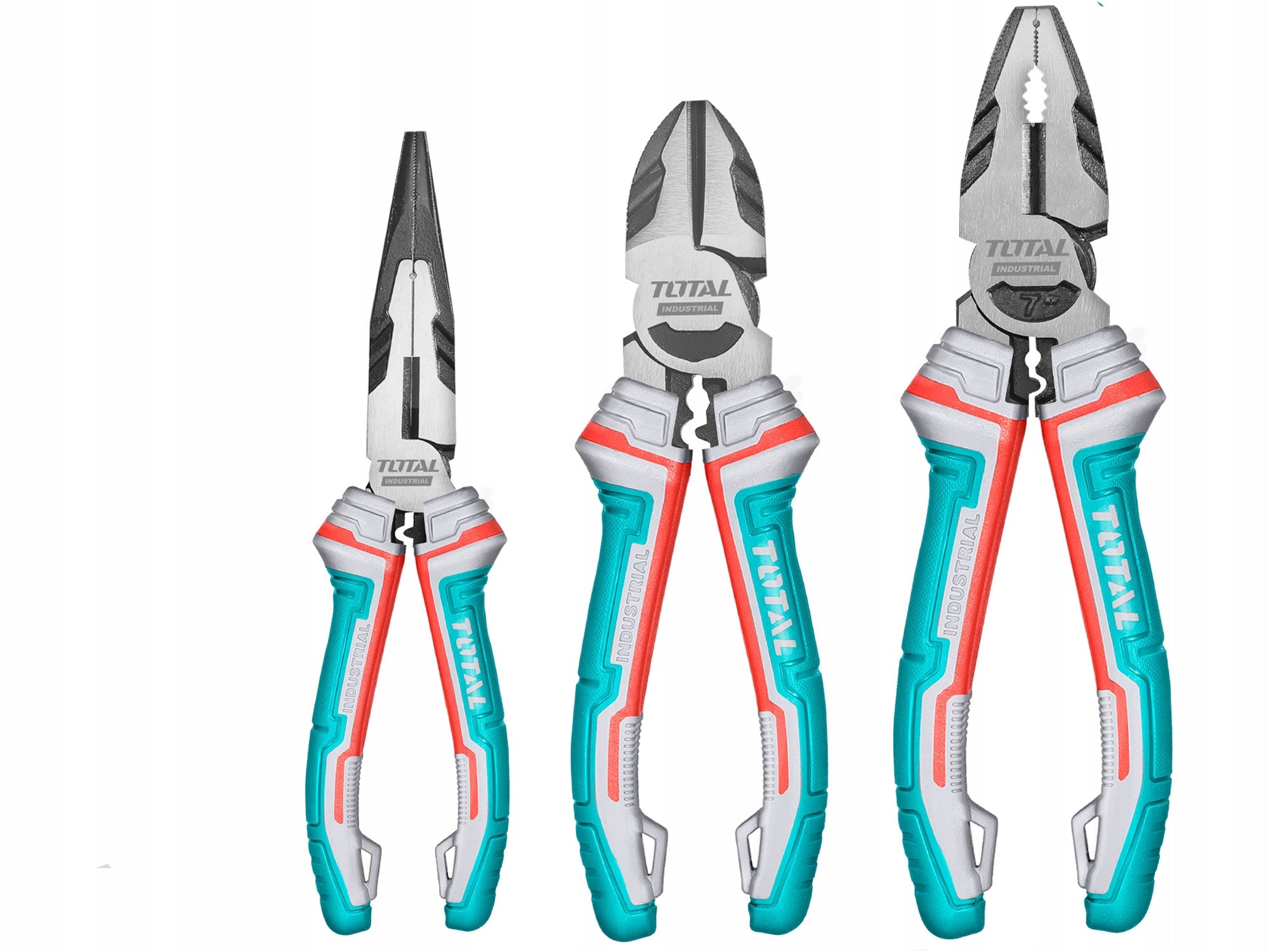 SET OF PLIERS - SIDE CUTTING PLIERS, PLIERS, ELONGATED 3 PIECES