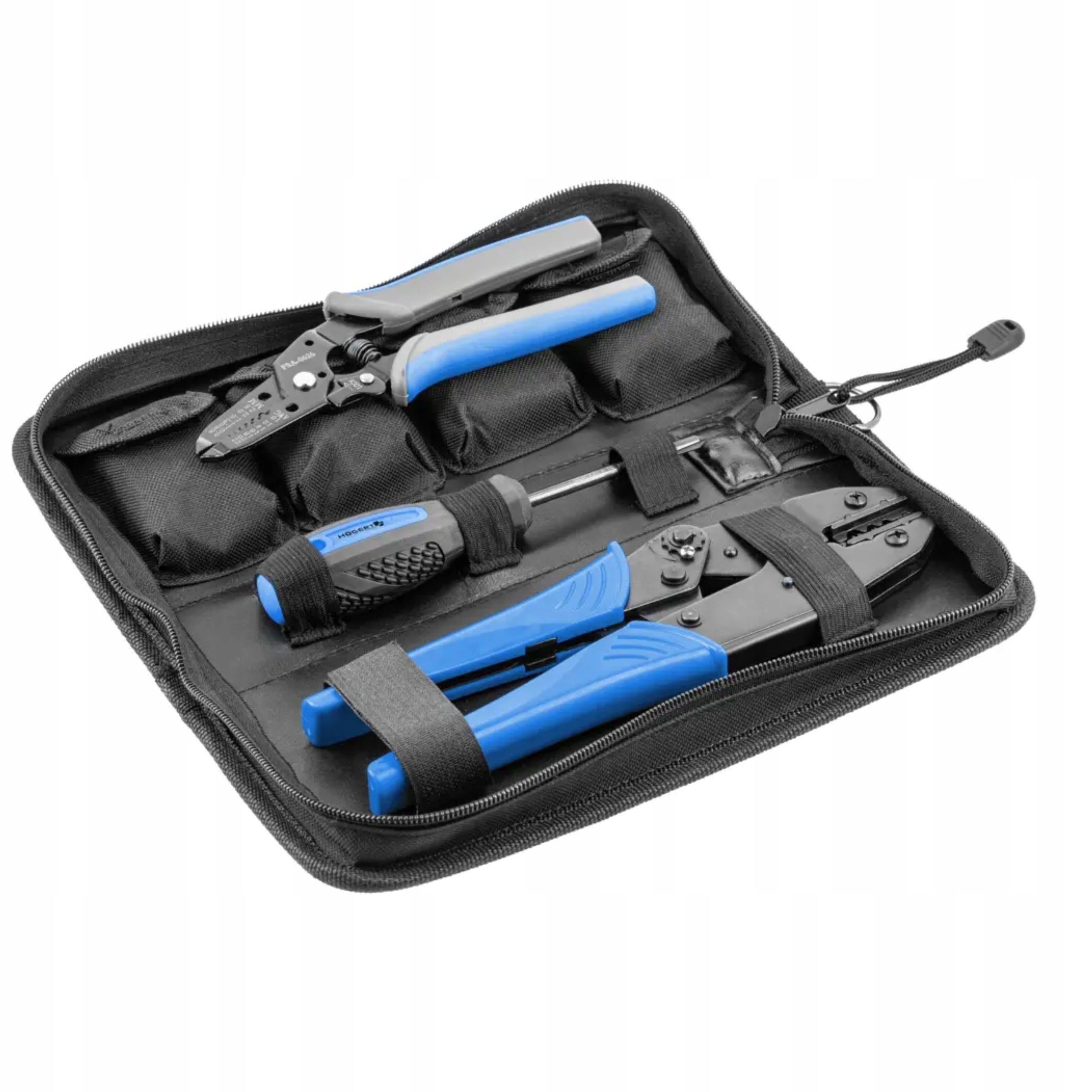 SET OF PLIERS WITH INTERCHANGEABLE DIES FOR CRIMPING FITTINGS HOGERT HT1P177