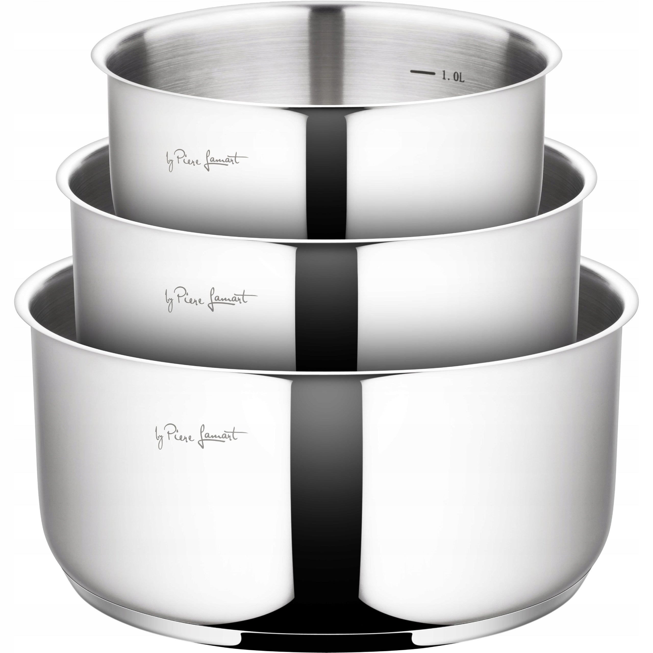 SET OF POTS +Cover +Detachable Handle Lamart INDUCTION 5 Elements KIMS Coating type steel