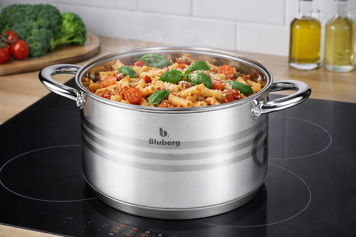 SET OF POTS FOR INDUCTION / GAS STAINLESS STEEL POTS SET OF 12 EL. Number of items in the set 12
