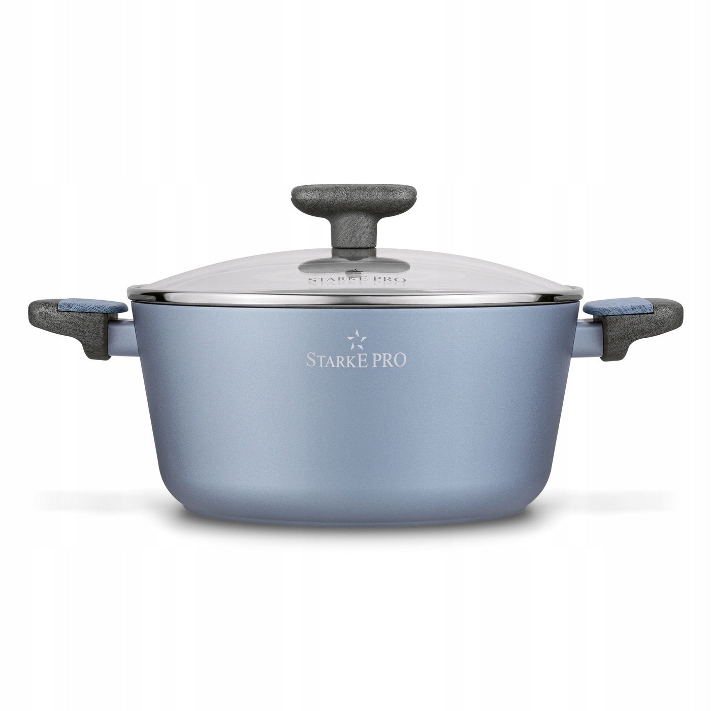 SET OF POTS INDUCTION with lids NON-STICK pan x2 Double Additional color gray