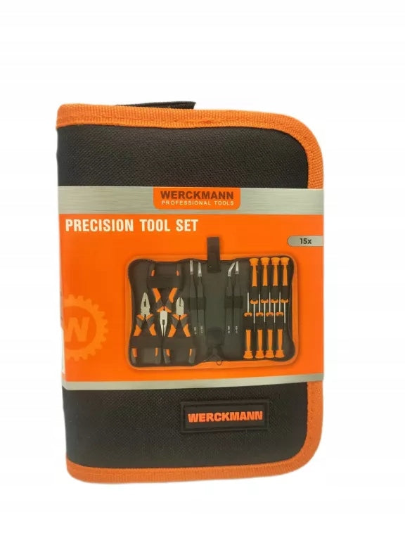 SET OF PRECISION TOOLS WERCKMANN 15 ELEMENTS IN CASE Manufacturer code 0651637242259
