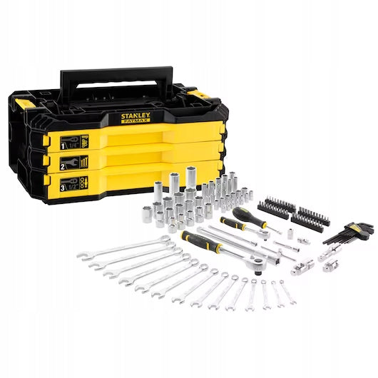 SET OF PRO-STACK TOOLS 1/4'' AND 1/2'' 126PCS FMMT98107-1 STANLEY FATMAX