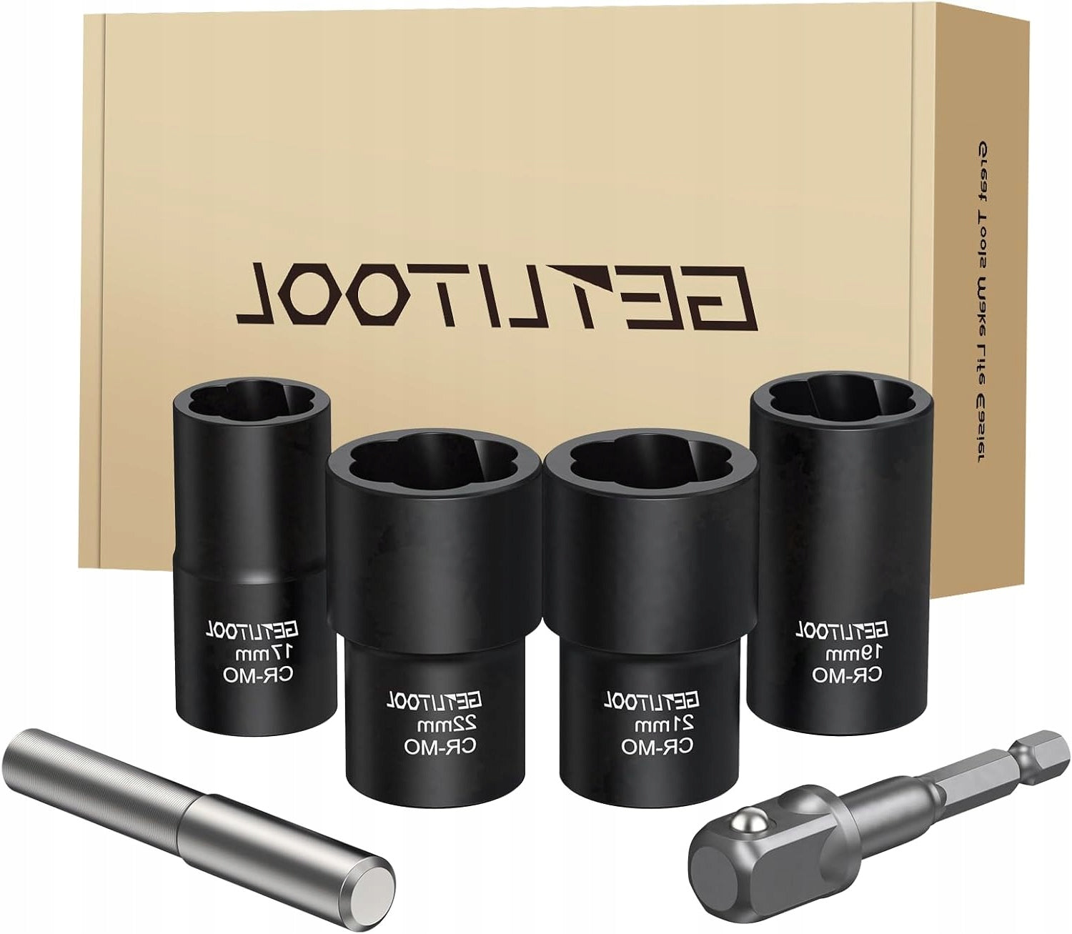 SET OF PULLERS FOR REMOVING BROKEN NUTS SIZE 17 TO 22 MM
