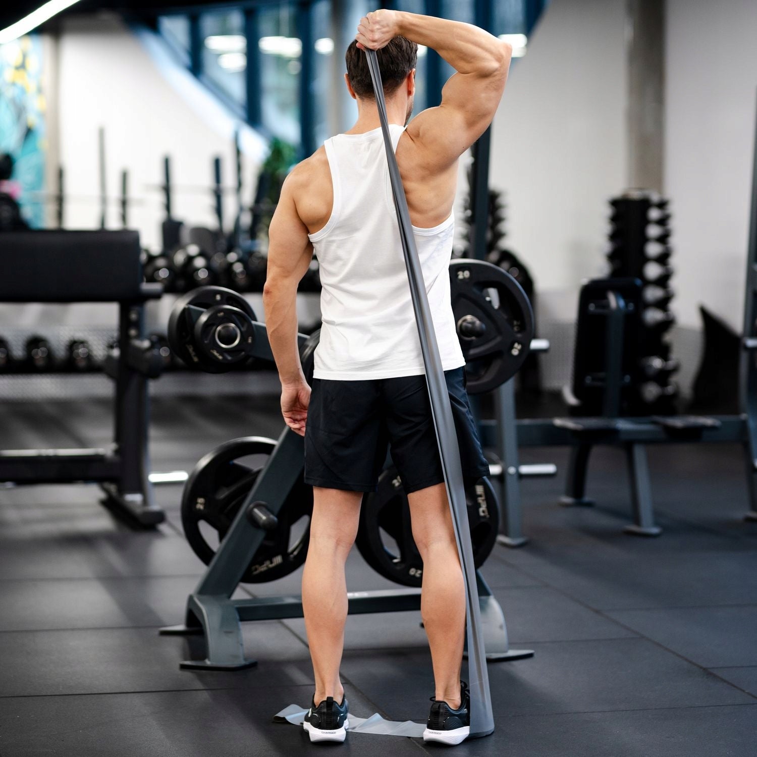 SET OF REHABILITATION TAPES FLAT BAND 2,5-12,5KG 5PCS GYMTEK Length 200 cm