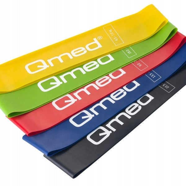 SET OF REHABILITATION TAPES QMED RUBBER TAPE RESISTANCE LOOP 5PCS