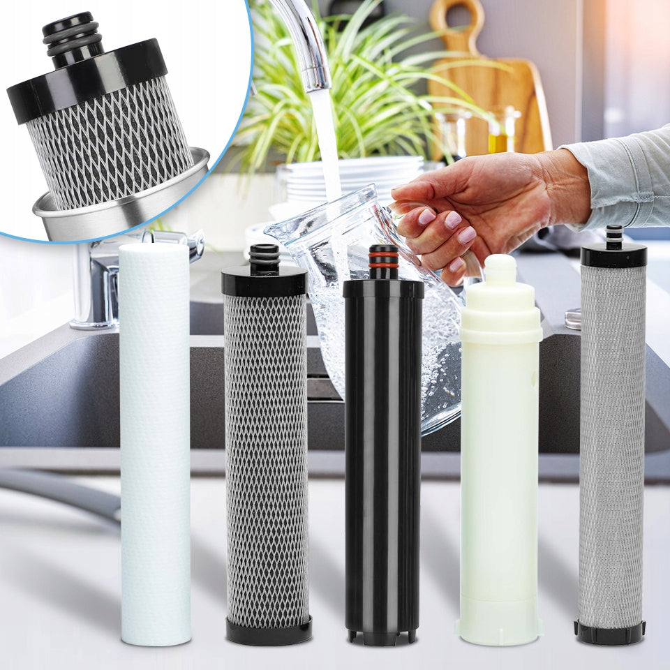 SET OF REPLACEMENT CARTRIDGES FOR 5-PHASE WATER FILTER Manufacturer code TFFILTR