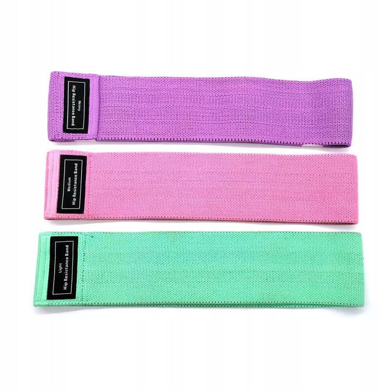 SET OF RESISTANCE RUBBERS RESISTANCE TAPES FOR FITNESS EXERCISE TRAINING 3PCS Width 80 mm