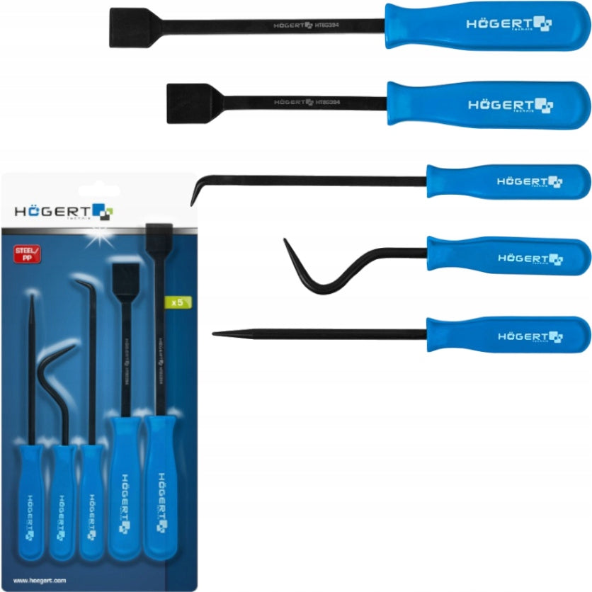 SET OF SCRAPERS HOOKS SKEWER FOR REMOVING GASKETS 5 PIECES