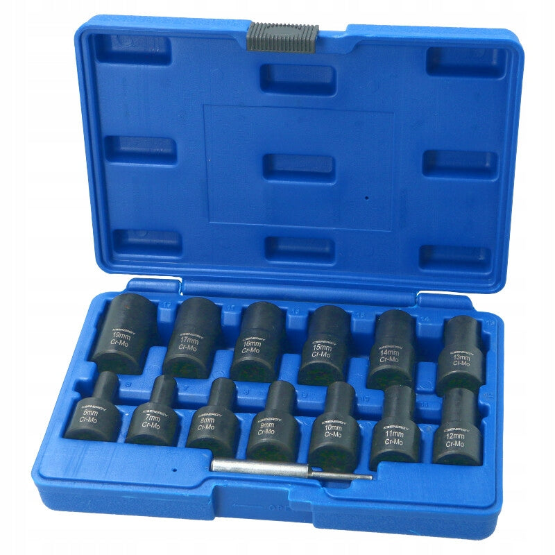 SET OF SCREW DRIVERS 1/2 6MM - 19MM 14PCS
