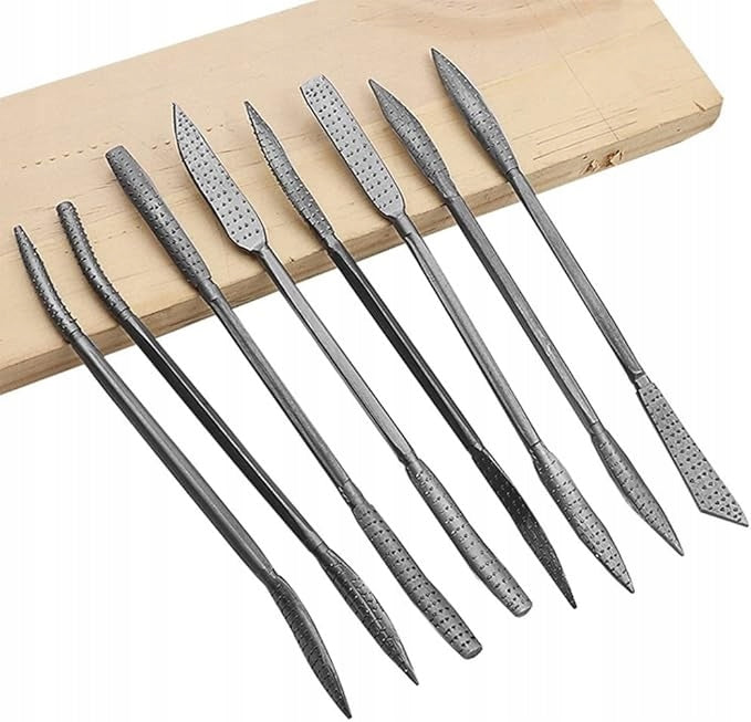 SET OF SMALL precision FILES WOOD FILE SAWMILL SET OF 8pcs.