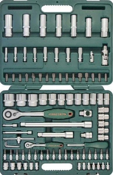 SET OF SOCKET WRENCHES 1/4'' 1/2'' 94pcs cap Jonnesway FREEBIE EAN (GTIN) 4719152124941