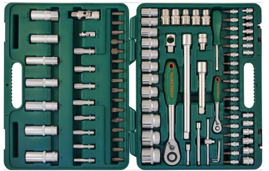 SET OF SOCKET WRENCHES 1/4'' 1/2'' 94pcs cap Jonnesway FREEBIE Manufacturer code S04H52494S