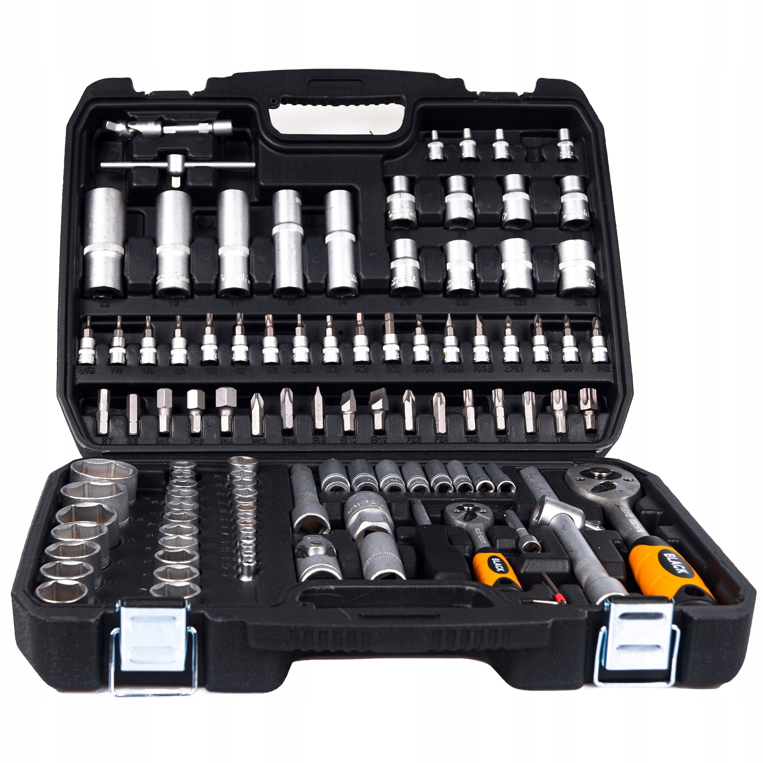 SET OF SOCKET WRENCHES 108el + 6-22 FLAT-EYE PROMO WEEKEND ONLY Product weight with unit packaging 0.7 kg