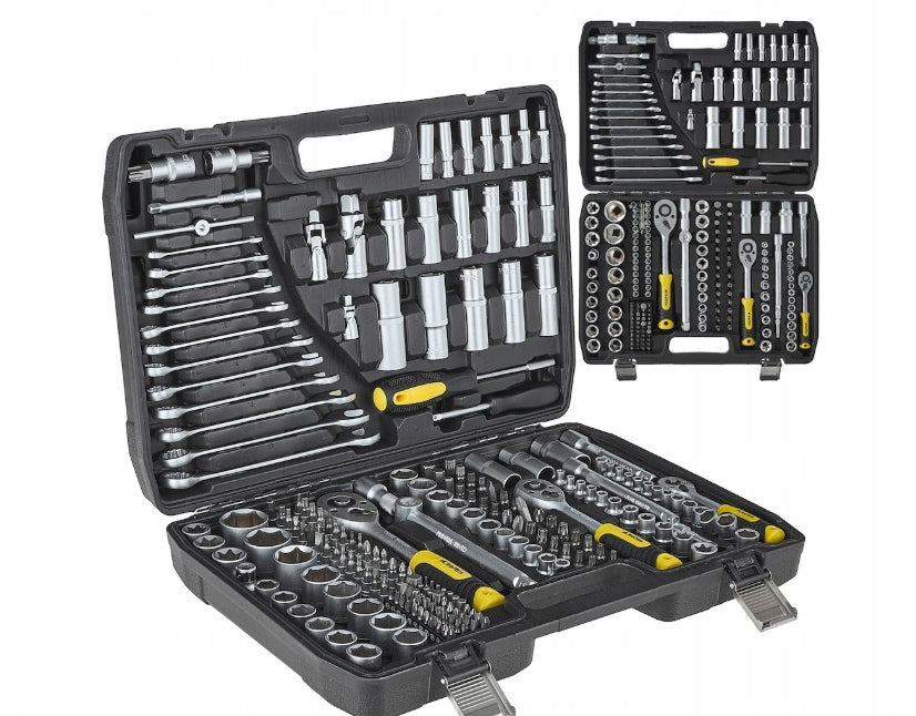 SET OF SOCKET WRENCHES 216 ELEMENTS SOCKET WRENCHES CRV FLAT EYE Packaging status original