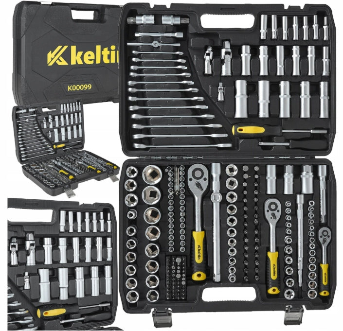 SET OF SOCKET WRENCHES 216 ELEMENTS SOCKET WRENCHES CRV FLAT EYE